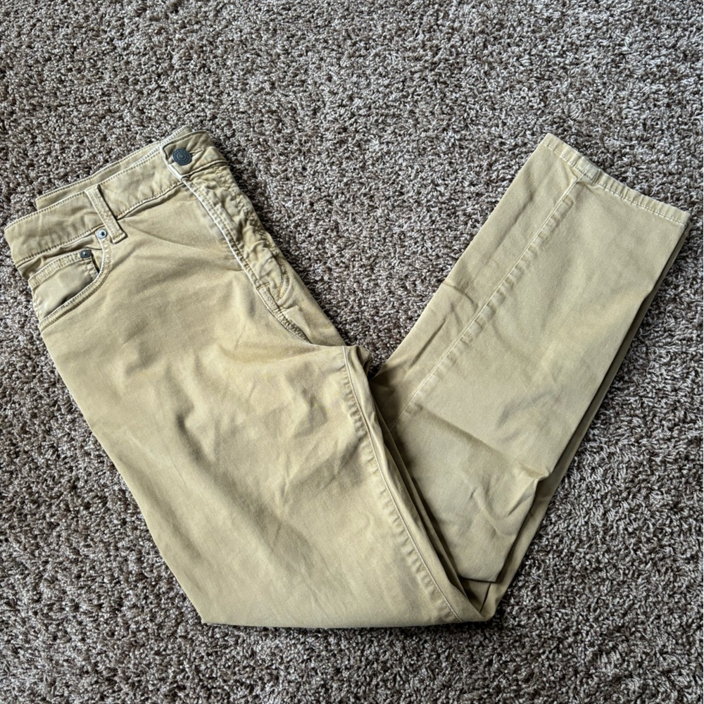 American Eagle Outfitter Flex Slim Straight Khaki Pants Men size 33 x 32 - Picture 1 of 8